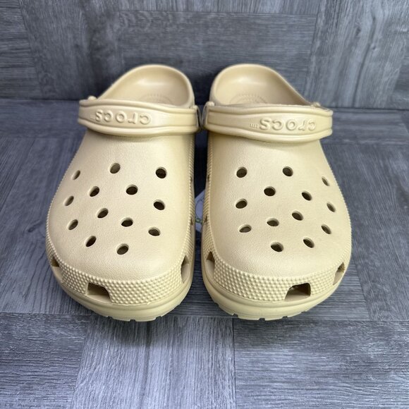 CROCS Classic Women's size 11/Mens size 9 Wheat Clog - Picture 3 of 7